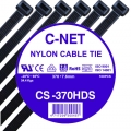 เคเบิ้ลไทร์ 15” (7.6 x 370 มม.) สีดำ (C-NET Cable Tie) 